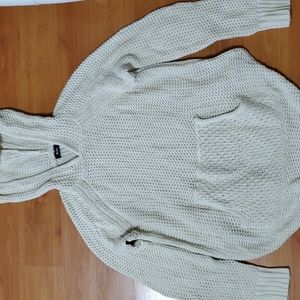 BDG cream knit hoodie